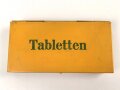 Blechkasten für "Tabletten" , gehört so in die Sanitätstasche für Sanitätsoffiziere