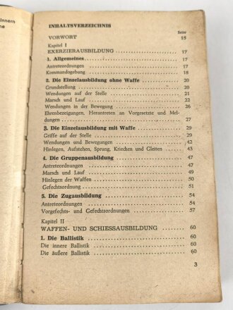 DDR "Handbuch für den Kämpfer" datiert 1962, 419 Seiten, DIN A6