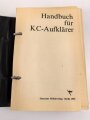 DDR "Handbuch für den KC-Aufklärer" datiert 1968, 468 Seiten, DIN A5