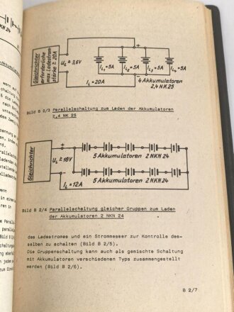 DDR "A 040/1/406 Nickel-Kadmium- und Silber-Zink-Akkumulatoren - Beschreibung und Nutzung" datiert 1978, DIN A5