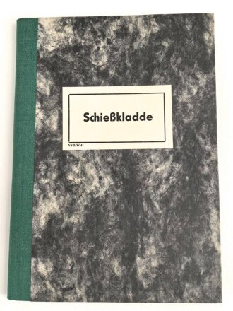 DDR "Schießkladde" Schießbuch...