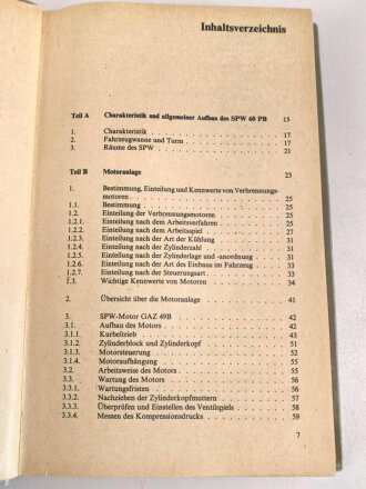 DDR "Handbuch für mot. Schützen II Rad-SPW" datiert 1979, 472 Seiten, DIN A5