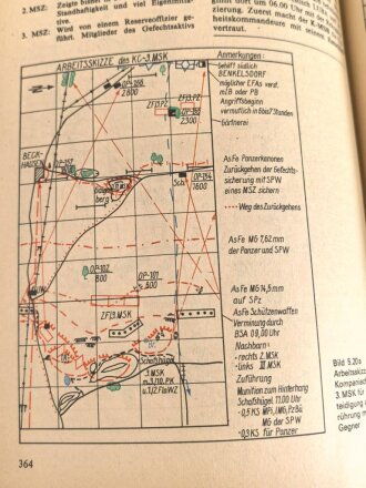 DDR "Die Gefechtshandlungen der mot. Schützenkompanie" datiert 1987, 456 Seiten, über DIN A5