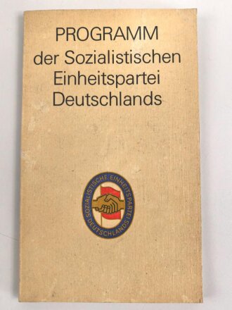 DDR "Programm der Sozialistischen Einheitspartei...