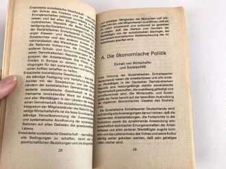 DDR "Programm der Sozialistischen Einheitspartei Deutschlands" datiert 1987, 111 Seiten, DIN A6