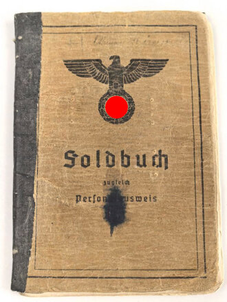 Soldbuch Heer, ausgestellt am 30.April 1941 bei Schützen Ersatz Kompanie 134 Wien