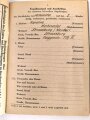 Soldbuch Polizei, ausgestellt am 17. April 1944 bei Schutzpolizei Straßburg