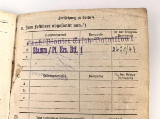 Soldbuch Heer, ausgestellt am 5. Mai 1942 bei 1. / Pionier Ersatz Btl. 311