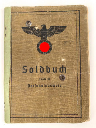 Soldbuch Heer, ausgestellt am 29. August 1939 bei leichte Pionier Kolonne Pionier Btl 50