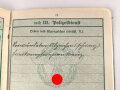 Polizei Dienstpaß eines Angehörigen aus Hamburg, ausgestellt 1941