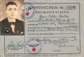 "Waffenschein" eines Mannes aus Kaiserslautern, datiert 1940