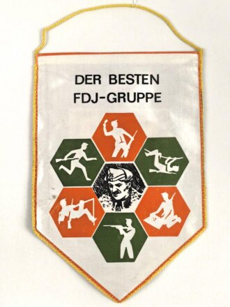 DDR, Wimpel "der besten FDJ Gruppe" Höhe 29cm