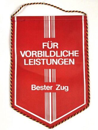 DDR, Wimpel  "Für Vorbildliche Leistungen,  Bester Zug " Höhe 27cm