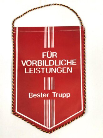 DDR, Wimpel  "Für Vorbildliche Leistungen,  Bester Trupp " Höhe 27cm