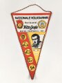 DDR, Wimpel  " Nationale Volksarmee Verband Fritz Große, Bester Truppenteil 1987 " Höhe 34cm