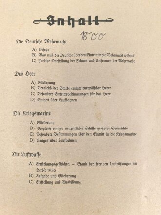 Sammelbilderalbum " Die Deutsche Wehrmacht" Komplett, abgegriffen