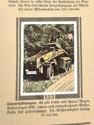 Sammelbilderalbum " Die Deutsche Wehrmacht" Komplett, abgegriffen