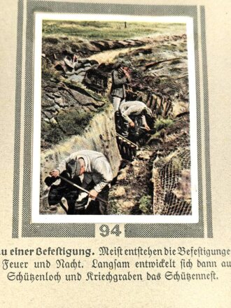 Sammelbilderalbum " Die Deutsche Wehrmacht" 9 Bilder fehlen