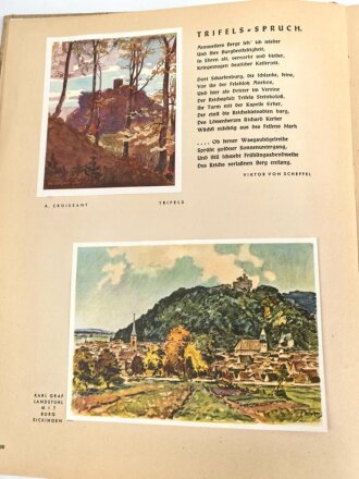 Sammelbilderalbum "Das Westmark Buch" Ehrengabe des Winterhilfswerkes Gau Rheinpfalz 1934/35. 132 Seiten, Bild 111, 178 und 179 fehlen