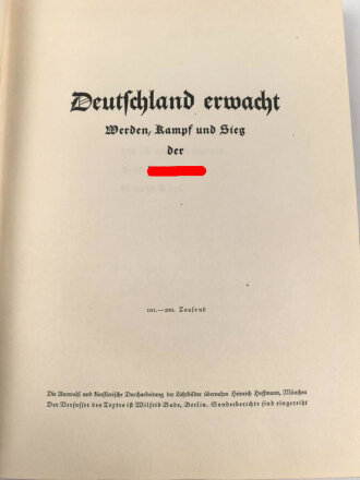 Sammelbilderalbum "Deutschland erwacht" Bilder...