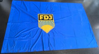 DDR, FDJ Fahne. Maße 230 x 145cm