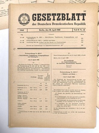 Gesetzblatt der Deutschen Demokratischen Republik von 1968