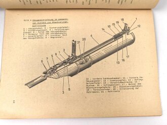 Nationale Volksarmee der DDR, Dienstvorschrift " A050/1/447 Reaktive Panzerabwehrgranate RPG-18, Beschreibung und Nutzung" 49 Seiten, datiert 1980, Einband leicht geknickt