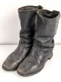 Nationale Volksarmee der DDR, paar Stiefel für Mannschaften, frühe Ausführung ähnlich Wehrmacht. Stark getragen, ungereinigt, Sohlenlänge 29cm