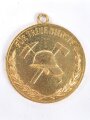 DDR Feuerwehr Medaille für treue Dienste in der freiwilligen Feuerwehr in gold