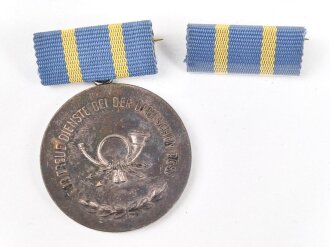 DDR , Medaille für treue Dienste bei der Post in silber