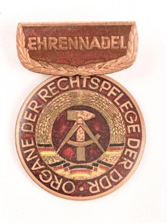 DDR , Ehrennadel " Rechtspflege" in bronze