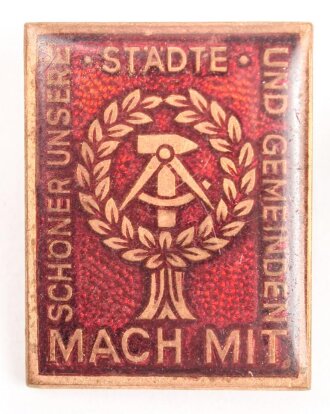 DDR , "Mach mit" Abzeichen, Variante 24mm