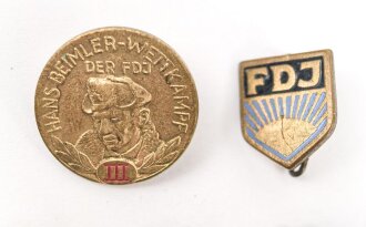 DDR , fünf Abzeichen " FDJ "