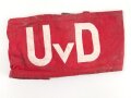 DDR, NVA Armbinde " UvD" getragenes Stück