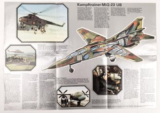 DDR, Faltprospekt " Militärflieger"