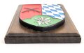 Bundeswehr, Wandplakette " Gebirgssicherungsbataillon 80" . Maße der Holzplatte 12 x 17cm