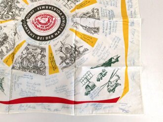 Nationale Volksarmee der DDR, Reservistentuch mit Unterschriften, in Umverpackung