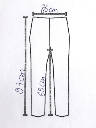 Bundeswehr, Feldhose alter Art ( sogenannte Filzlaus)  Datiert 1972 , guter Gesamtzustand