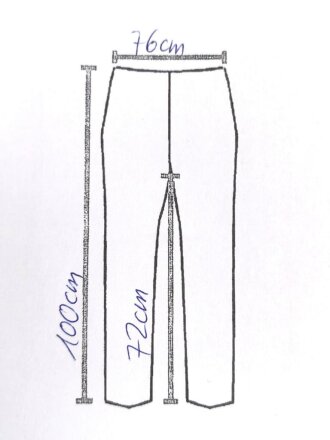 DDR, Hose für Angehörige der Volkspolizei, ungetragen , Grösse k44