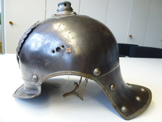 Preußen, feldgrauer Helm für Mannschaften  Jäger zu Pferde, 1916 datiert