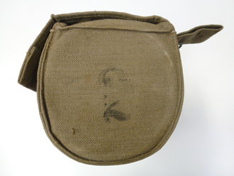 Segeltuchtasche mit Gasmaske und Filtern Deutsch 1.Weltkrieg