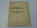 Vorschrift " Beobachtungs- und Vermessungsgerät", 80 Seiten, komplett, guter Zustand, selten