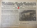 Mindener Zeitung vom 7./8.10.44, Papier an den Kanten brüchig, Interessantes Stück Zeitgeschichte