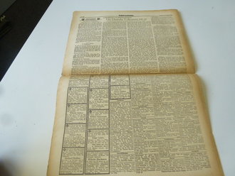 Mindener Zeitung vom 23.10.44, Papier an den Kanten rissig, Interessantes Stück Zeitgeschichte