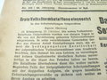 Mindener Zeitung vom 23.10.44, Papier an den Kanten rissig, Interessantes Stück Zeitgeschichte