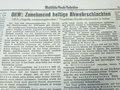 Mindener Zeitung vom 14./15.10.44, Interessantes Stück Zeitgeschichte