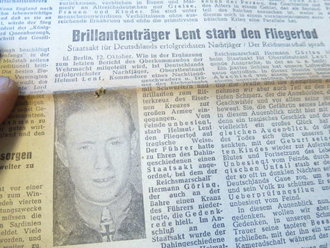 Mindener Zeitung vom 12.10.44, Interessantes Stück Zeitgeschichte