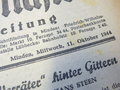 Mindener Zeitung vom 11.10.44, Interessantes Stück Zeitgeschichte