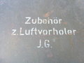 Transportkasten mit Einsatz " Zubehör z.Luftvorholer" Originallack,