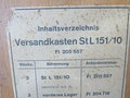 Luftwaffe, Versandkasten für Starre Lafette MG151, Originallack